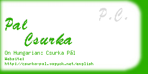pal csurka business card